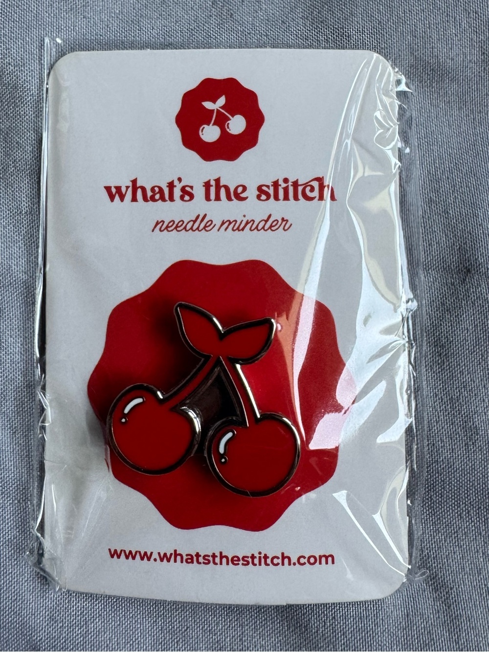What's the Stitch "Cherry Emblem" Needle Minder Crafts